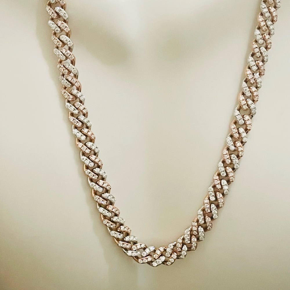 Vvs GRA certified Diamond Cuban necklace, passes diamond testers, Moissanite HOT - Picture 3 of 7